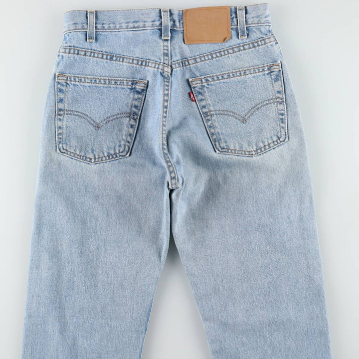 90'S Levi's 505 REGULAR FIT STRAIGHT LEG Tapered Denim Pants Made in USA Men's W30 Vintage cotton Blue type light blue Vintage Second Hand