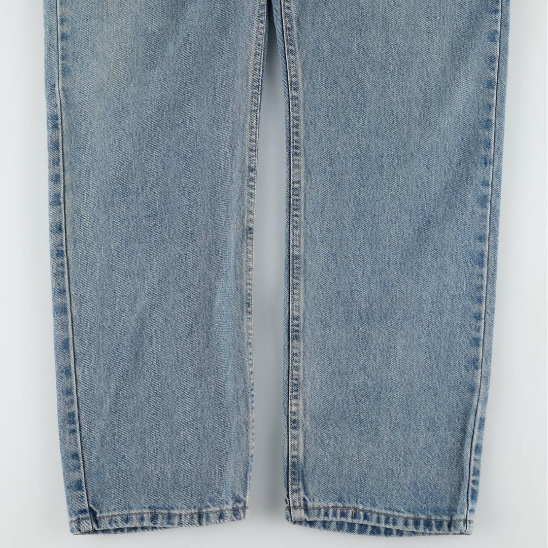 00'S Levi's 505 REGULAR FIT STRAIGHT LEG tapered denim pants made in USA, men's size w34 cotton blue type Vintage Second Hand