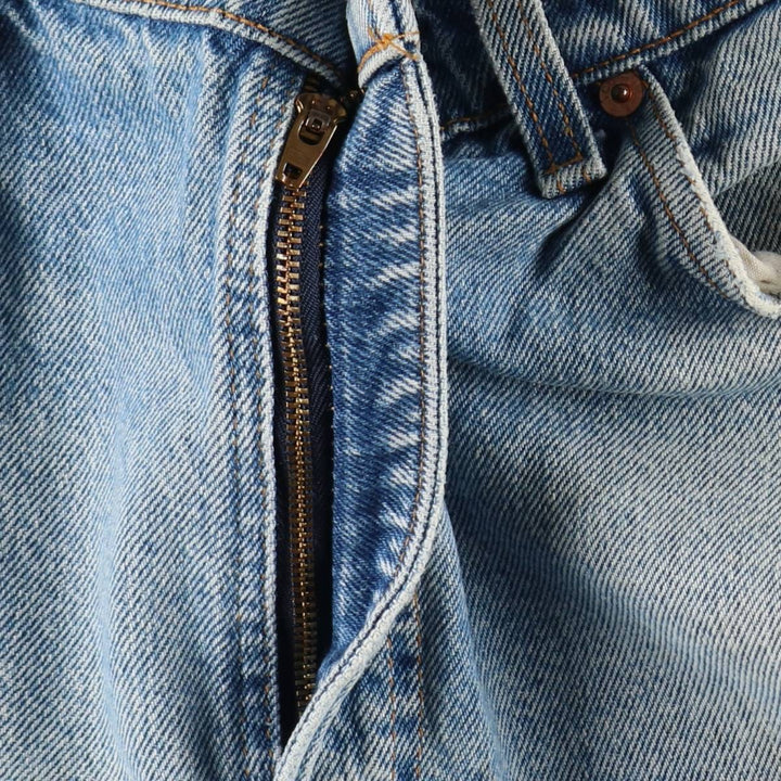 Levi's 505 Regular Fit Straight Leg Orange Tab Tapered Denim Pants, Men's W35 (approx.), Vintage unclear blue type Vintage Second Hand