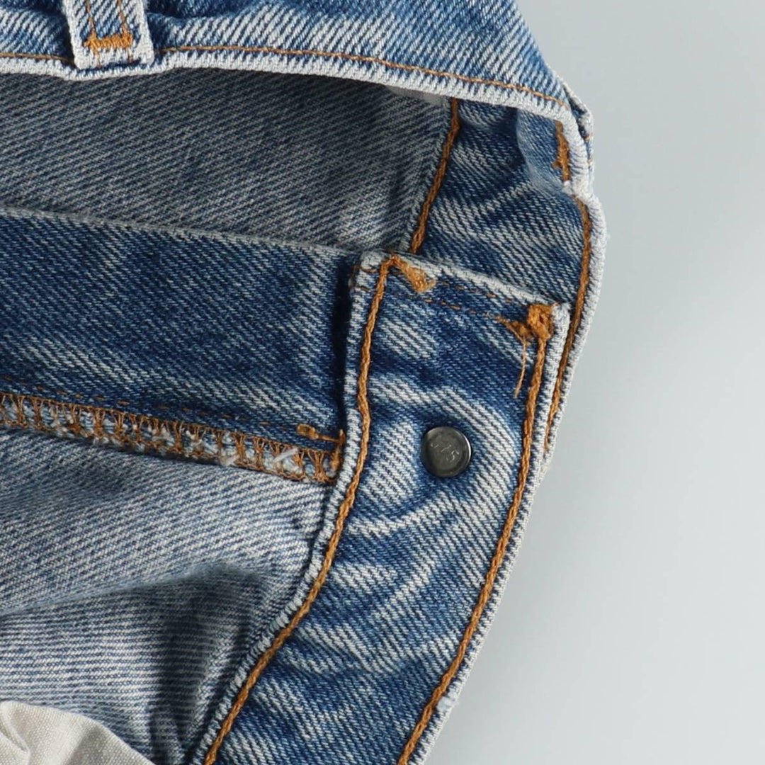 Levi's 505 Regular Fit Straight Leg Orange Tab Tapered Denim Pants, Men's W35 (approx.), Vintage unclear blue type Vintage Second Hand