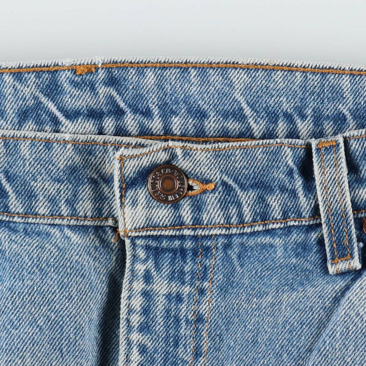 Levi's 505 Regular Fit Straight Leg Orange Tab Tapered Denim Pants, Men's W35 (approx.), Vintage unclear blue type Vintage Second Hand