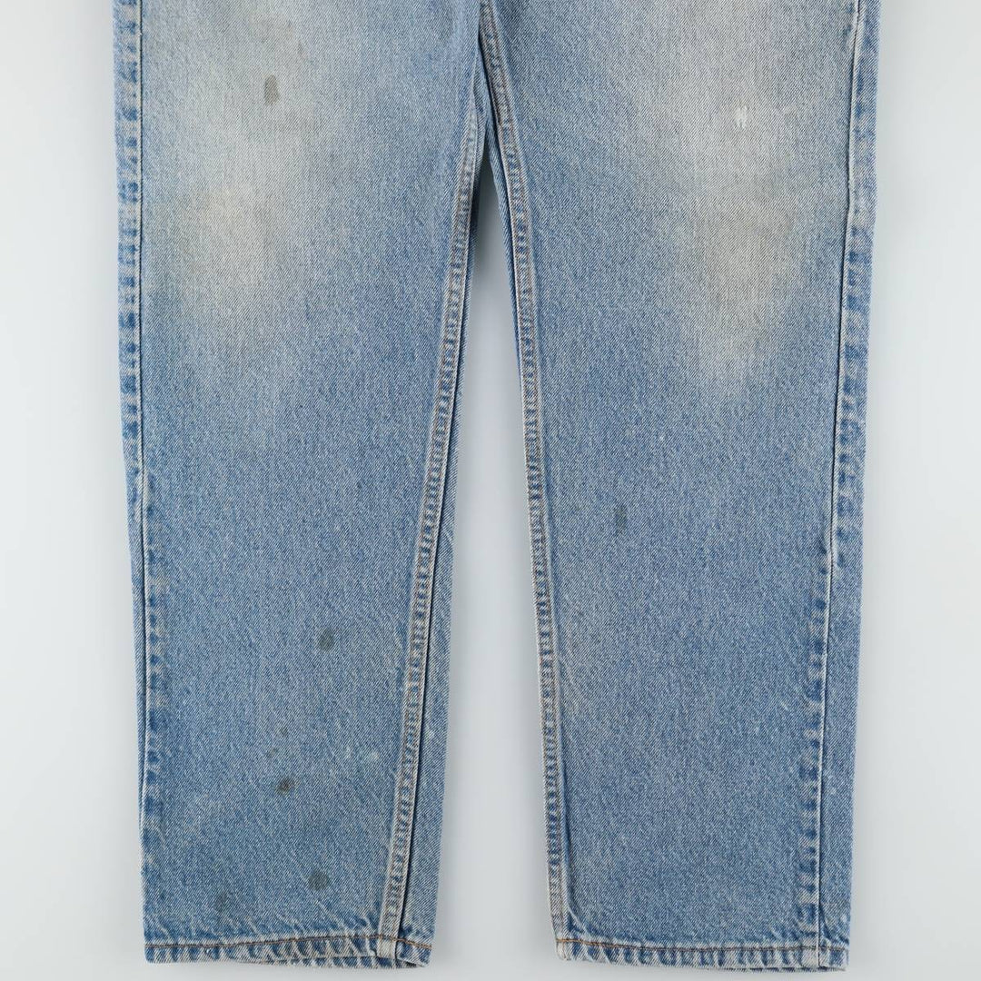 Levi's 505 Regular Fit Straight Leg Orange Tab Tapered Denim Pants, Men's W35 (approx.), Vintage unclear blue type Vintage Second Hand