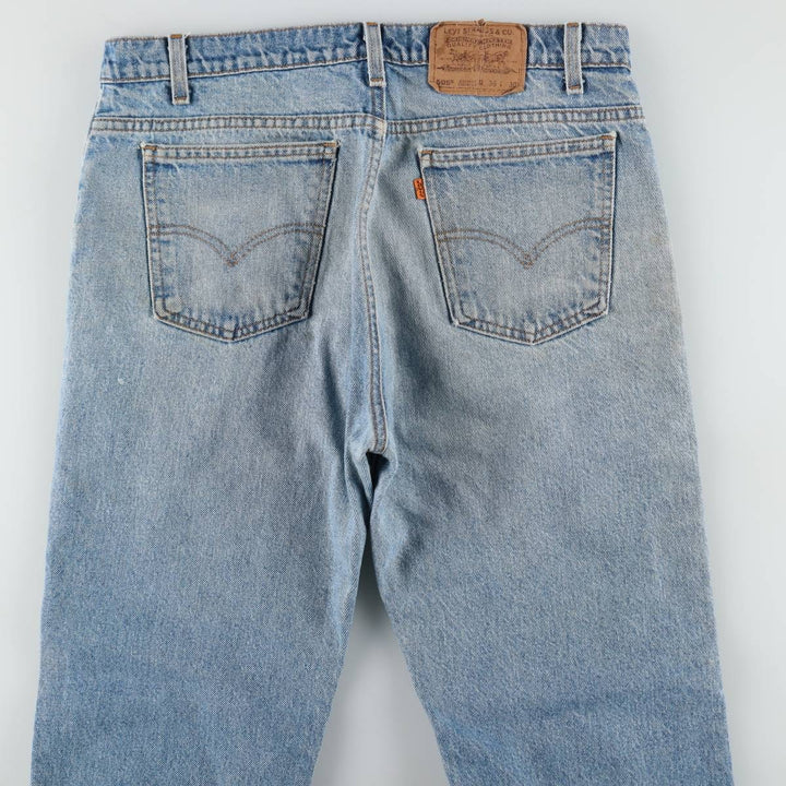 Levi's 505 Regular Fit Straight Leg Orange Tab Tapered Denim Pants, Men's W35 (approx.), Vintage unclear blue type Vintage Second Hand