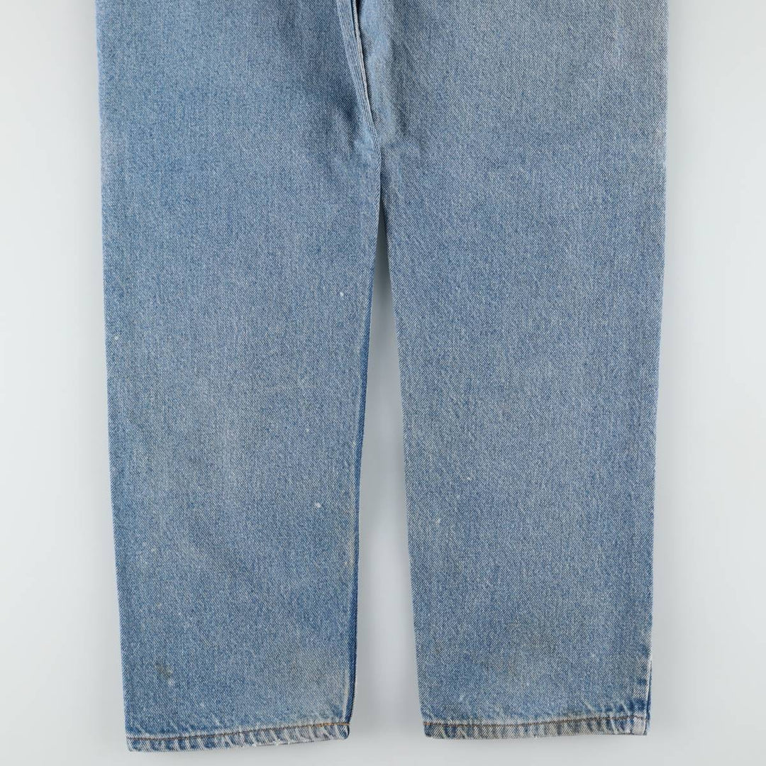 Levi's 505 Regular Fit Straight Leg Orange Tab Tapered Denim Pants, Men's W35 (approx.), Vintage unclear blue type Vintage Second Hand