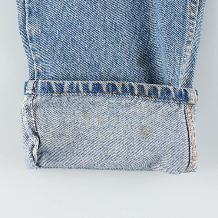 Levi's 505 Regular Fit Straight Leg Orange Tab Tapered Denim Pants, Men's W35 (approx.), Vintage unclear blue type Vintage Second Hand