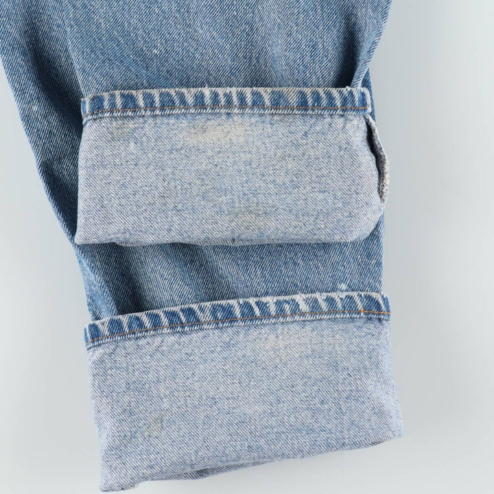 Levi's 505 Regular Fit Straight Leg Orange Tab Tapered Denim Pants, Men's W35 (approx.), Vintage unclear blue type Vintage Second Hand
