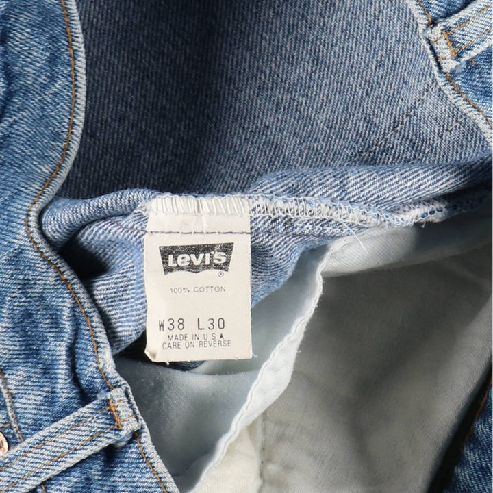 90'S Levi's 505 Tapered Denim Pants, Made in USA, Men's, Size W37, Vintage cotton blue type Vintage Second Hand