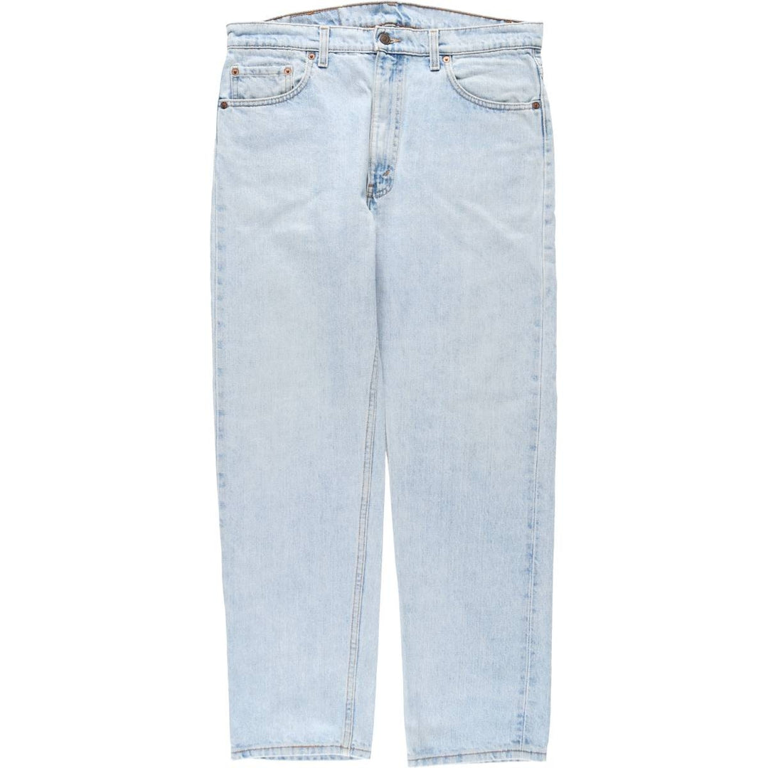 1990'S Levi's 505 Straight Leg Regular Fit Tapered Denim Pants, Made in USA, Men's Size W36 (approx.), Vintage cotton blue type Vintage Second Hand