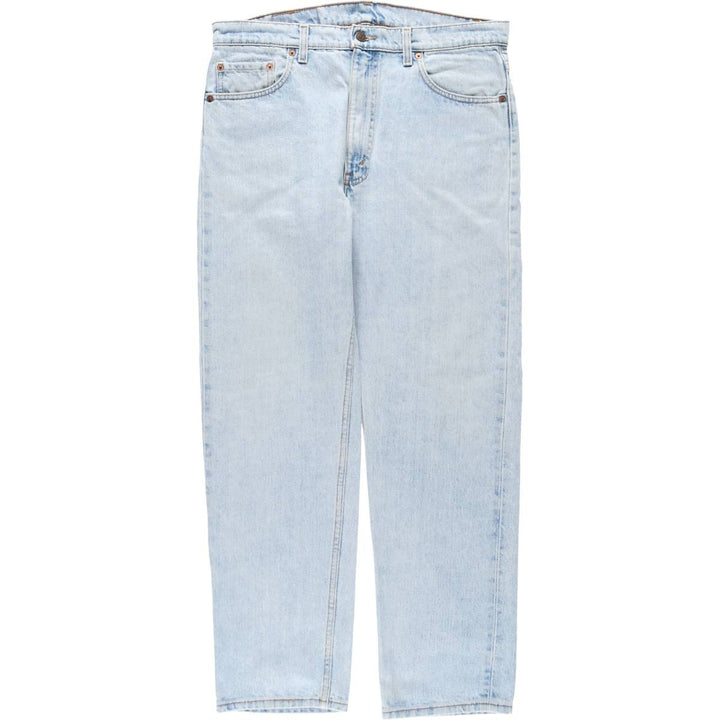 1990'S Levi's 505 Straight Leg Regular Fit Tapered Denim Pants, Made in USA, Men's Size W36 (approx.), Vintage cotton blue type Vintage Second Hand