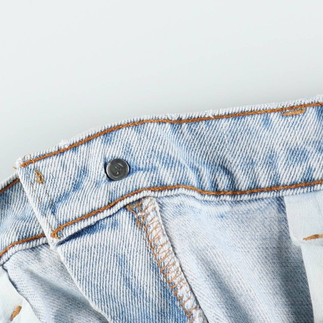 1990'S Levi's 505 Straight Leg Regular Fit Tapered Denim Pants, Made in USA, Men's Size W36 (approx.), Vintage cotton blue type Vintage Second Hand