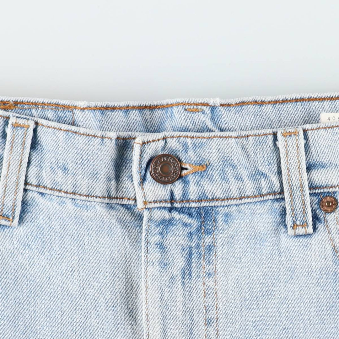 1990'S Levi's 505 Straight Leg Regular Fit Tapered Denim Pants, Made in USA, Men's Size W36 (approx.), Vintage cotton blue type Vintage Second Hand