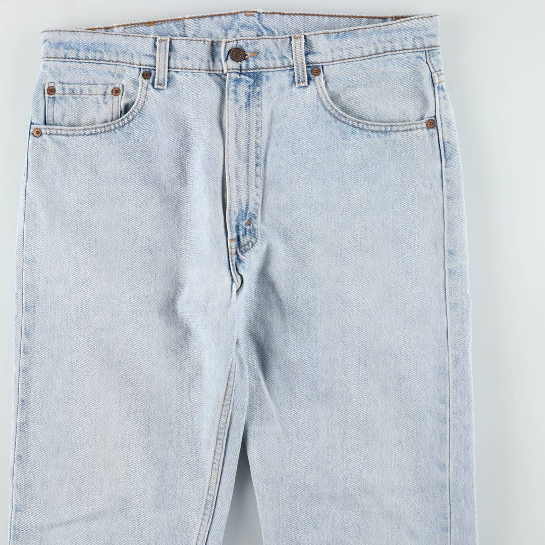 1990'S Levi's 505 Straight Leg Regular Fit Tapered Denim Pants, Made in USA, Men's Size W36 (approx.), Vintage cotton blue type Vintage Second Hand
