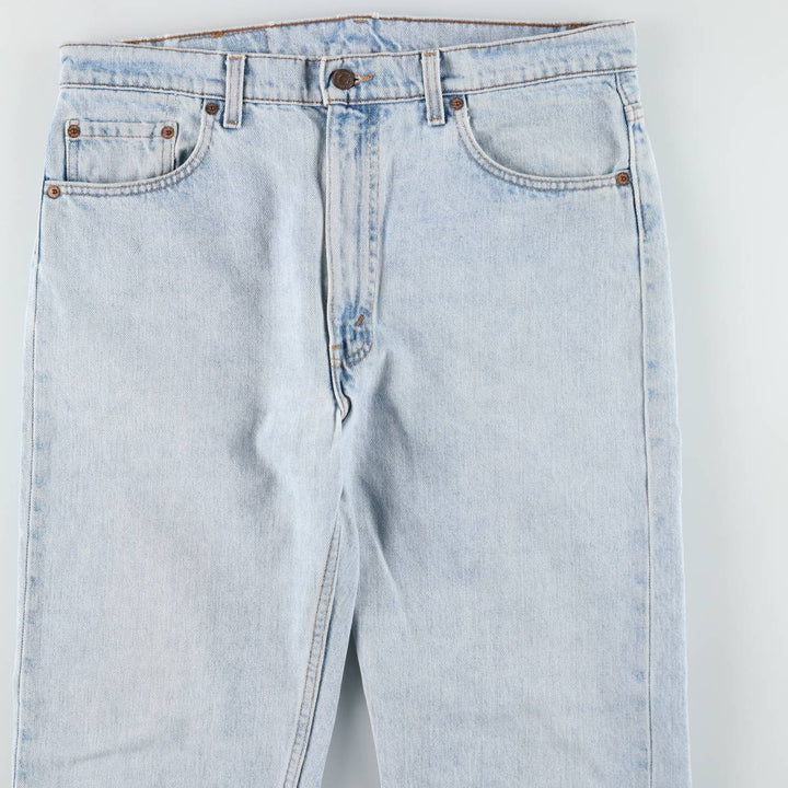 1990'S Levi's 505 Straight Leg Regular Fit Tapered Denim Pants, Made in USA, Men's Size W36 (approx.), Vintage cotton blue type Vintage Second Hand