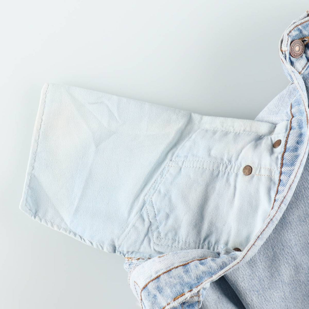 1990'S Levi's 505 Straight Leg Regular Fit Tapered Denim Pants, Made in USA, Men's Size W36 (approx.), Vintage cotton blue type Vintage Second Hand