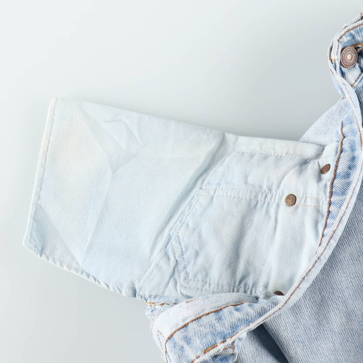 1990'S Levi's 505 Straight Leg Regular Fit Tapered Denim Pants, Made in USA, Men's Size W36 (approx.), Vintage cotton blue type Vintage Second Hand