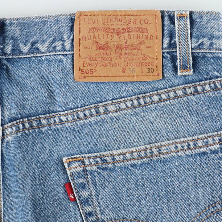 2000'S Levi's 00505-4891 Tapered Denim Pants, Made in USA, Men's W36 (approx.) cotton blue type Vintage Second Hand