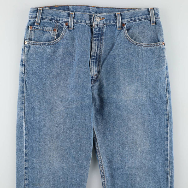 2000'S Levi's 00505-4891 Tapered Denim Pants, Made in USA, Men's W36 (approx.) cotton blue type Vintage Second Hand