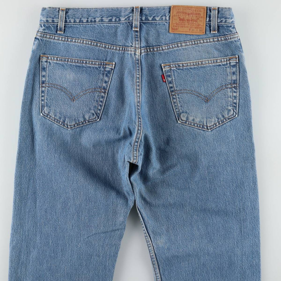 2000'S Levi's 00505-4891 Tapered Denim Pants, Made in USA, Men's W36 (approx.) cotton blue type Vintage Second Hand