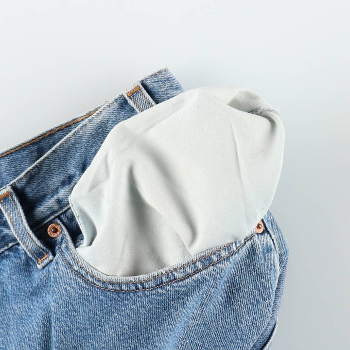 2000'S Levi's 00505-4891 Tapered Denim Pants, Made in USA, Men's W36 (approx.) cotton blue type Vintage Second Hand