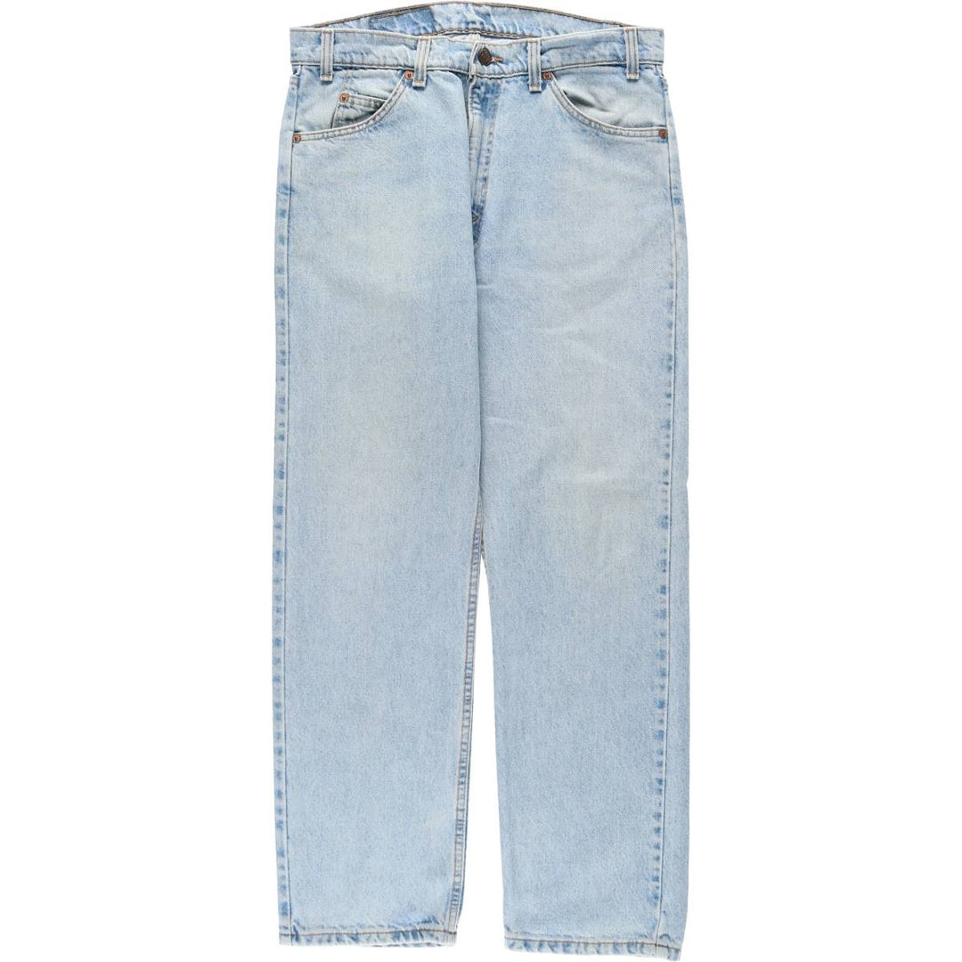 90'S Levi's 505 REGULAR FIT STRAIGHT LEG tapered denim pants made in USA men's w34 equivalent vintage cotton blue type Vintage Second Hand