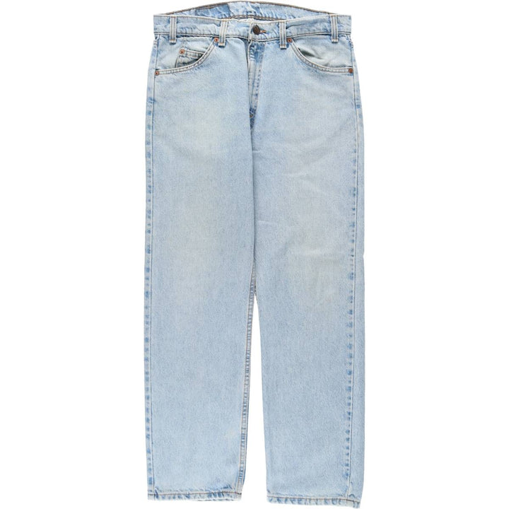90'S Levi's 505 REGULAR FIT STRAIGHT LEG tapered denim pants made in USA men's w34 equivalent vintage cotton blue type Vintage Second Hand