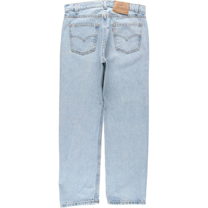 90'S Levi's 505 REGULAR FIT STRAIGHT LEG tapered denim pants made in USA men's w34 equivalent vintage cotton blue type Vintage Second Hand