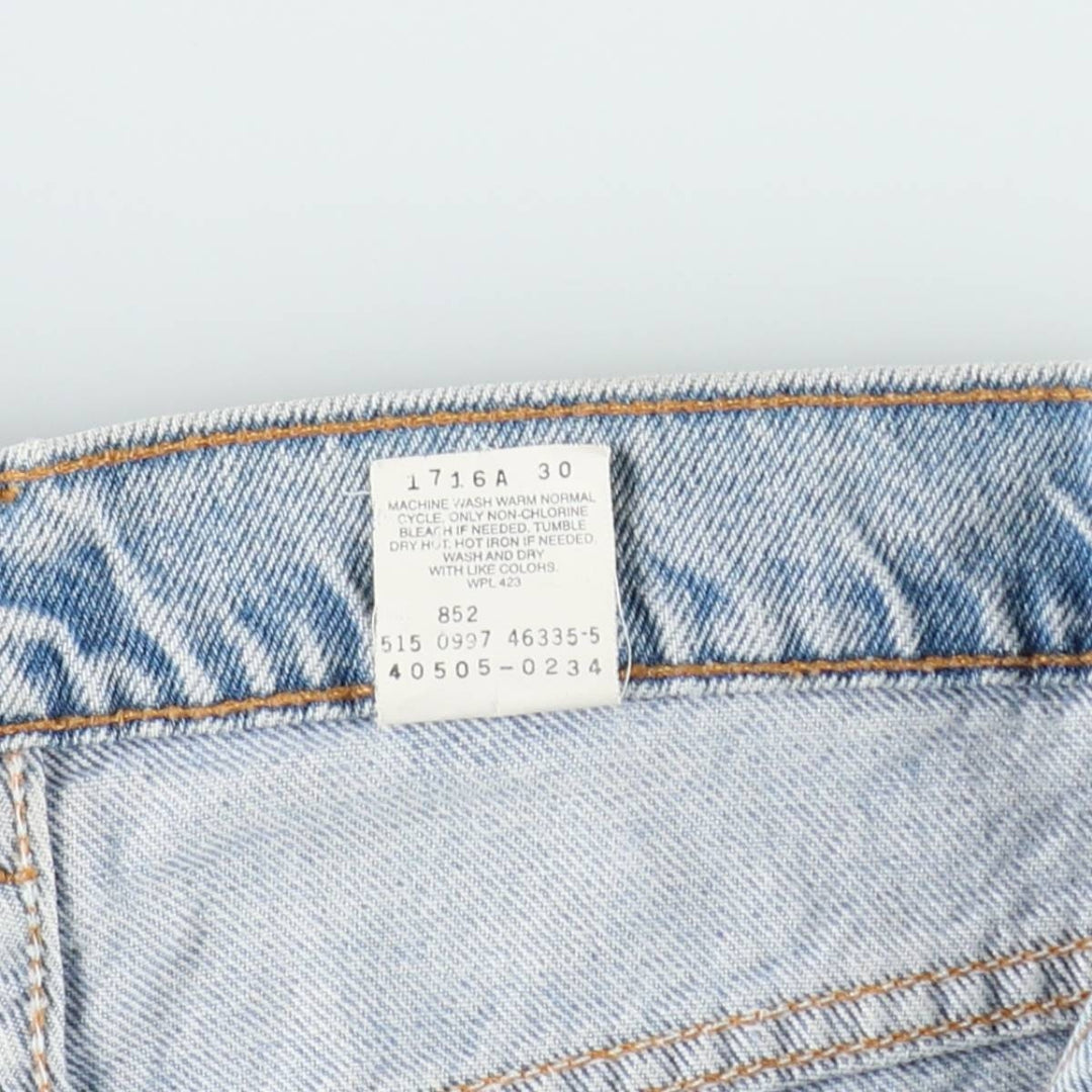 90'S Levi's 505 REGULAR FIT STRAIGHT LEG tapered denim pants made in USA men's w34 equivalent vintage cotton blue type Vintage Second Hand