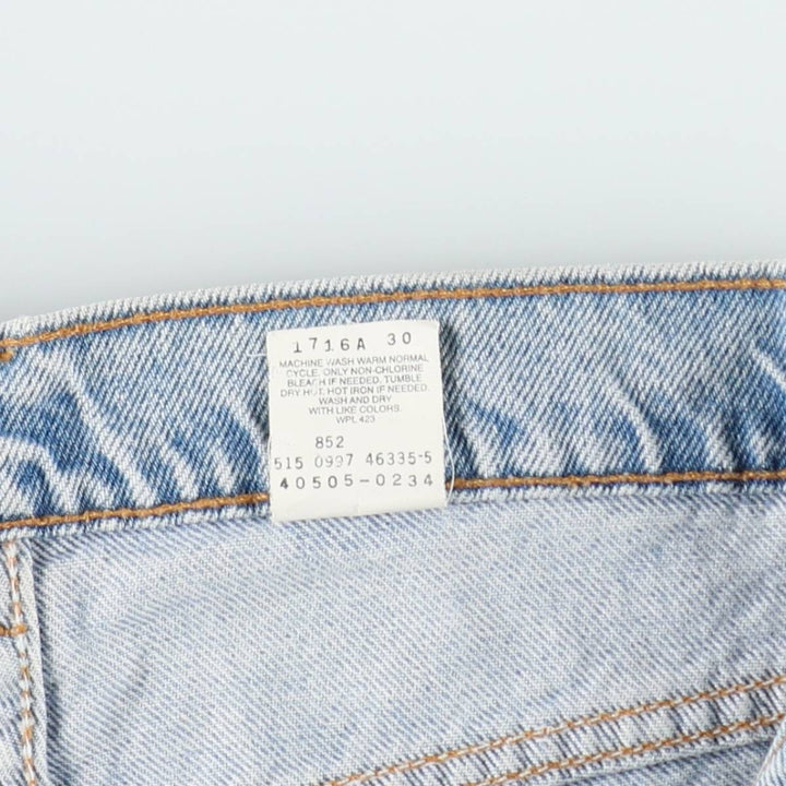 90'S Levi's 505 REGULAR FIT STRAIGHT LEG tapered denim pants made in USA men's w34 equivalent vintage cotton blue type Vintage Second Hand