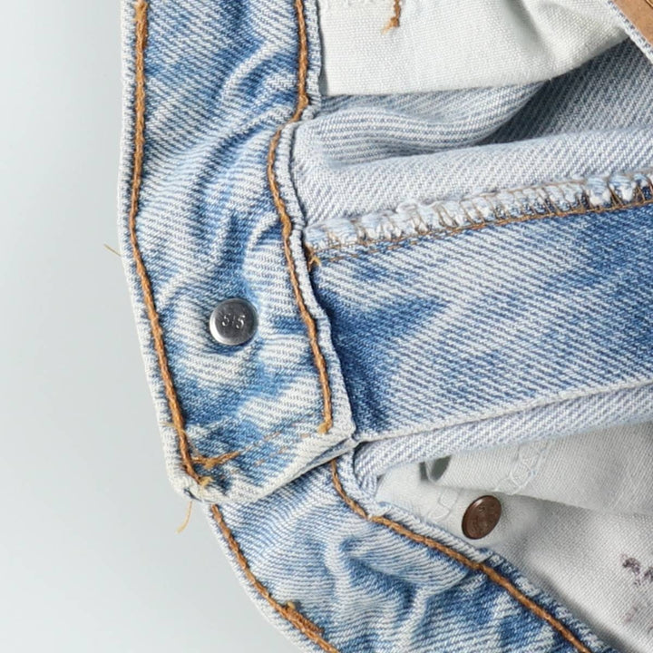 90'S Levi's 505 REGULAR FIT STRAIGHT LEG tapered denim pants made in USA men's w34 equivalent vintage cotton blue type Vintage Second Hand