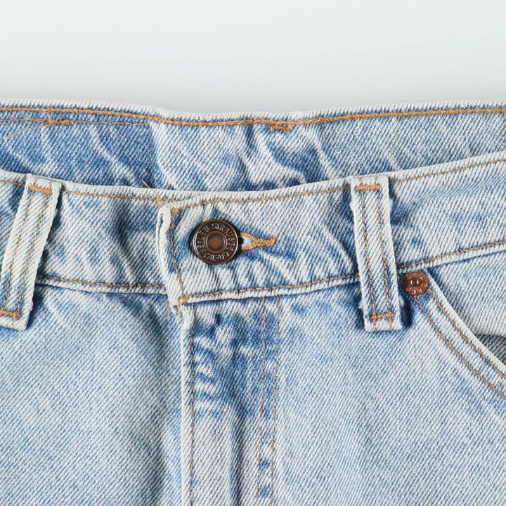 90'S Levi's 505 REGULAR FIT STRAIGHT LEG tapered denim pants made in USA men's w34 equivalent vintage cotton blue type Vintage Second Hand
