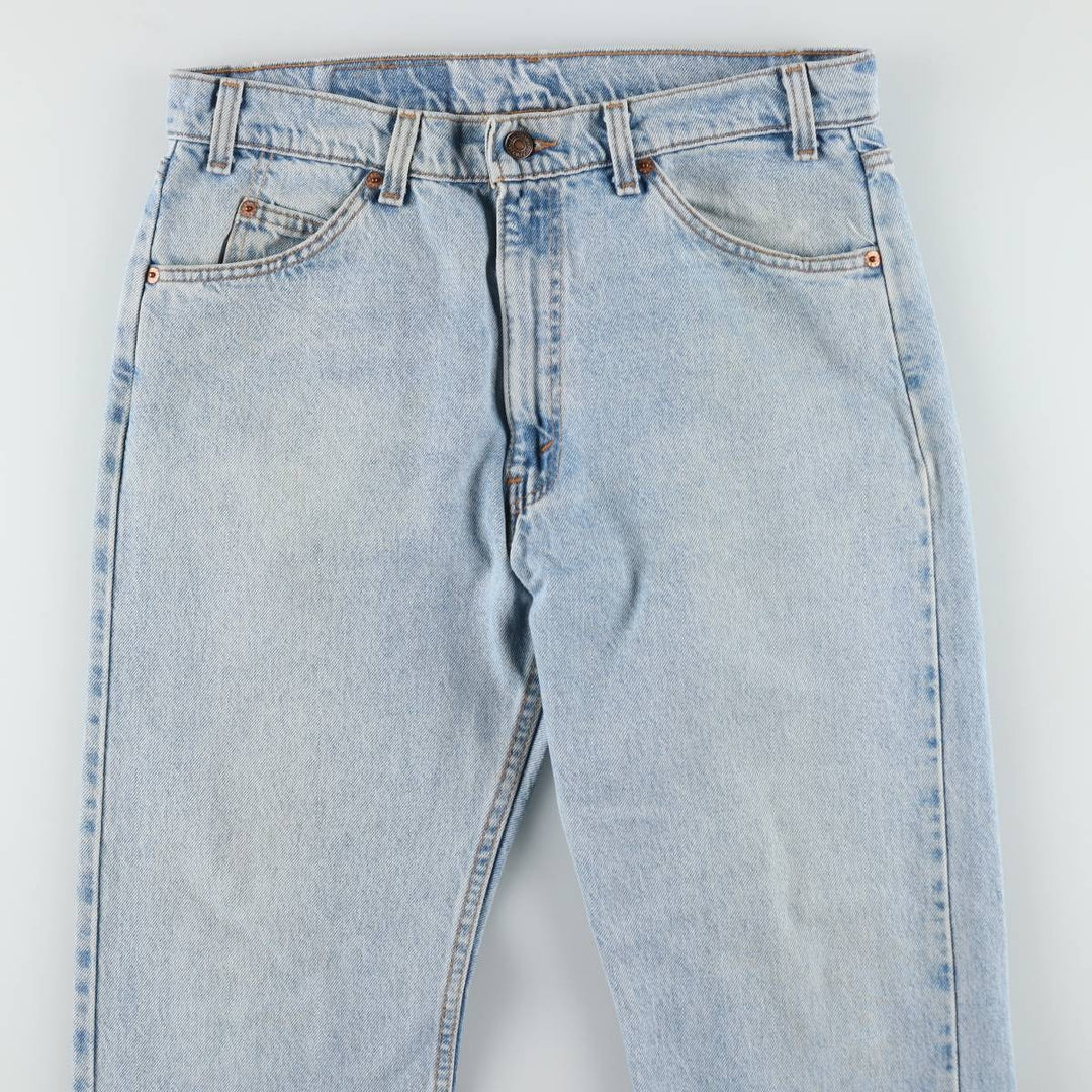 90'S Levi's 505 REGULAR FIT STRAIGHT LEG tapered denim pants made in USA men's w34 equivalent vintage cotton blue type Vintage Second Hand