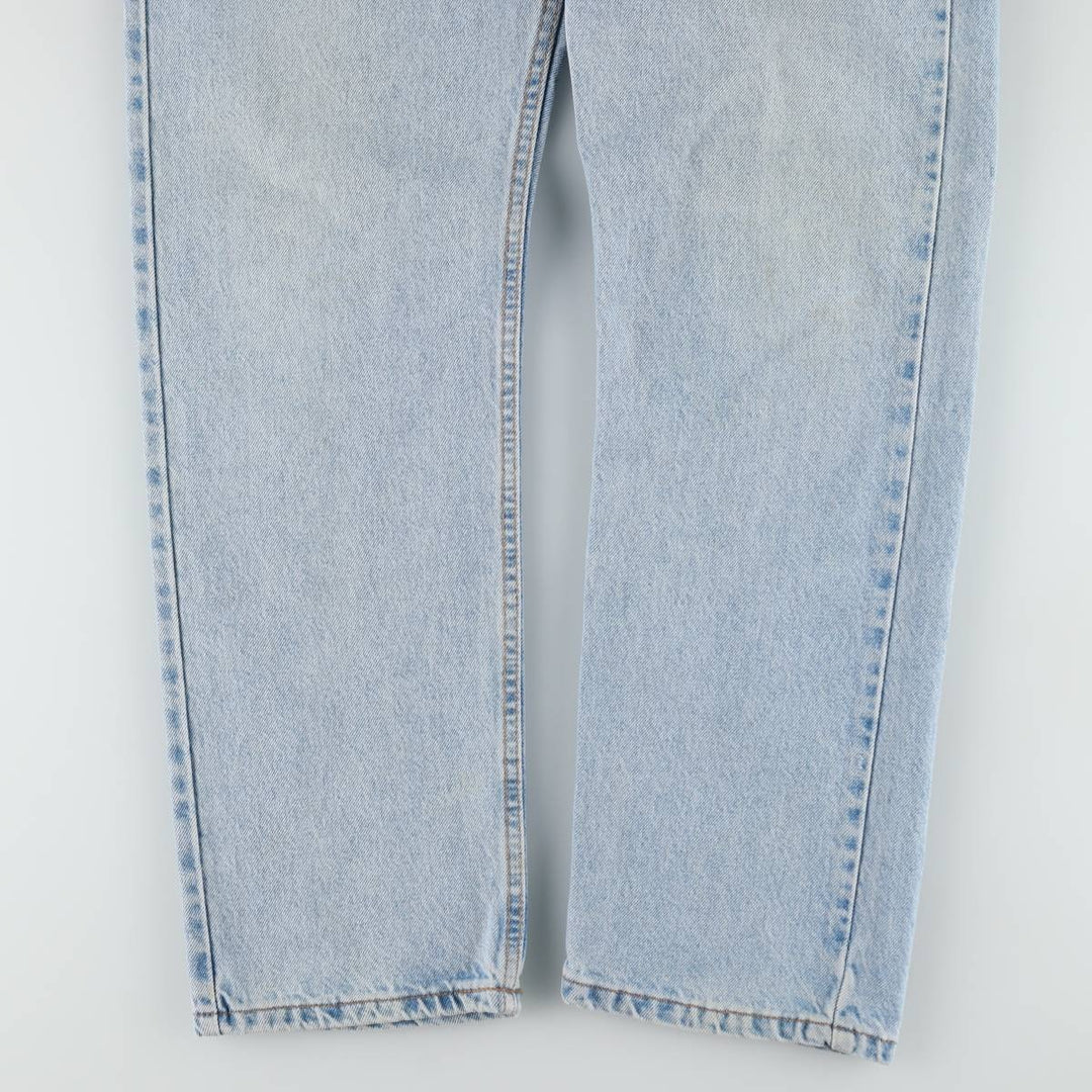 90'S Levi's 505 REGULAR FIT STRAIGHT LEG tapered denim pants made in USA men's w34 equivalent vintage cotton blue type Vintage Second Hand