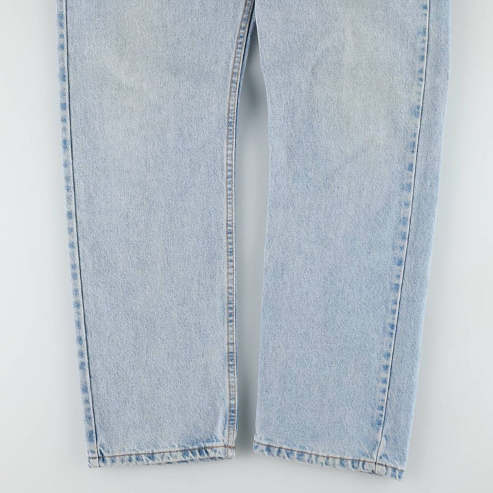 90'S Levi's 505 REGULAR FIT STRAIGHT LEG tapered denim pants made in USA men's w34 equivalent vintage cotton blue type Vintage Second Hand