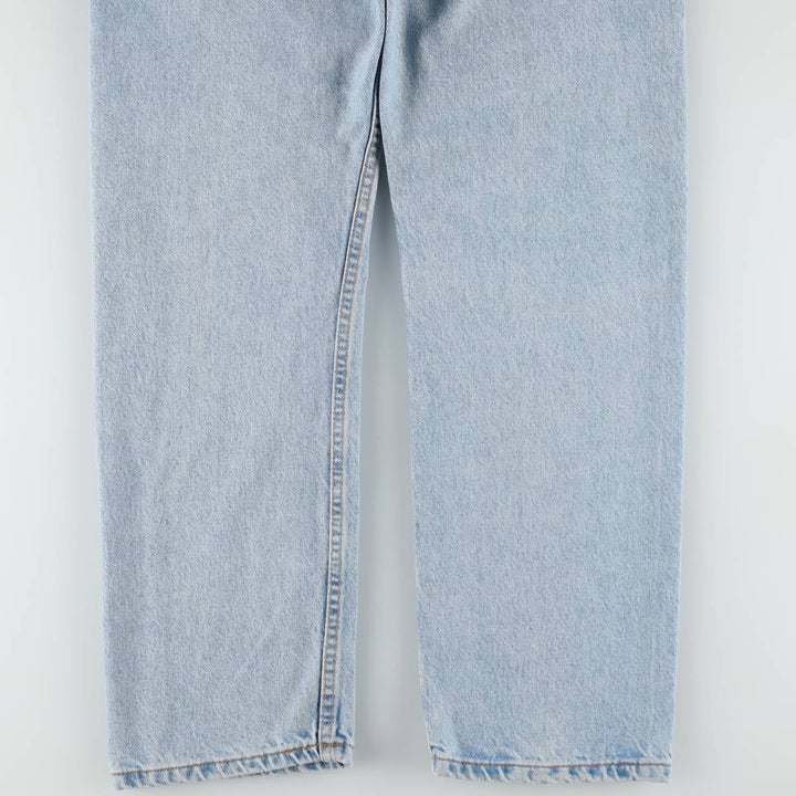 90'S Levi's 505 REGULAR FIT STRAIGHT LEG tapered denim pants made in USA men's w34 equivalent vintage cotton blue type Vintage Second Hand