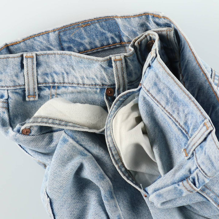 90'S Levi's 505 REGULAR FIT STRAIGHT LEG tapered denim pants made in USA men's w34 equivalent vintage cotton blue type Vintage Second Hand