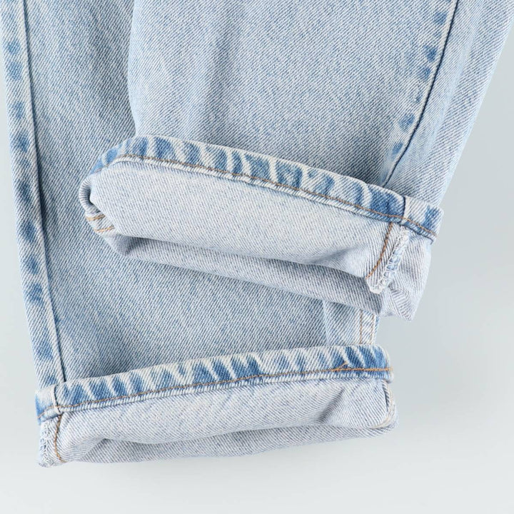 90'S Levi's 505 REGULAR FIT STRAIGHT LEG tapered denim pants made in USA men's w34 equivalent vintage cotton blue type Vintage Second Hand
