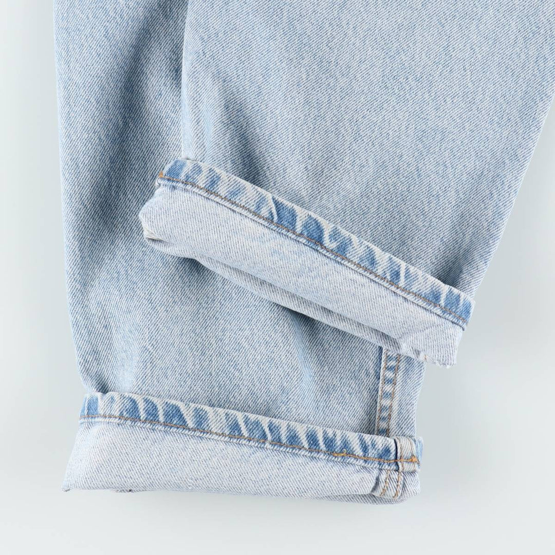 90'S Levi's 505 REGULAR FIT STRAIGHT LEG tapered denim pants made in USA men's w34 equivalent vintage cotton blue type Vintage Second Hand