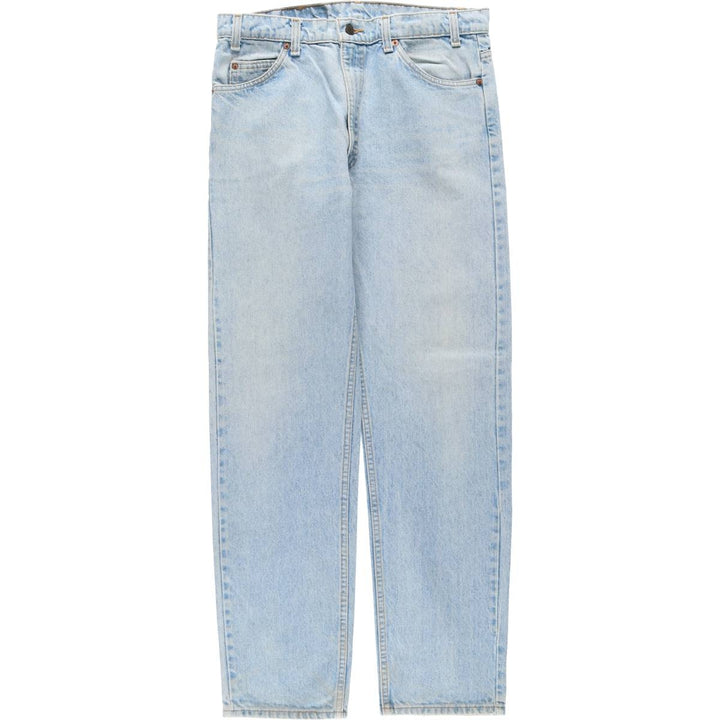 ~90'S Levi's 40505-0214 Orange Tab Tapered Denim Pants, Made in USA, Men's W34 (approx.), Vintage unclear blue type Vintage Second Hand