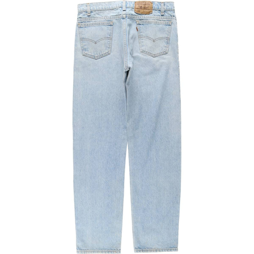 ~90'S Levi's 40505-0214 Orange Tab Tapered Denim Pants, Made in USA, Men's W34 (approx.), Vintage unclear blue type Vintage Second Hand