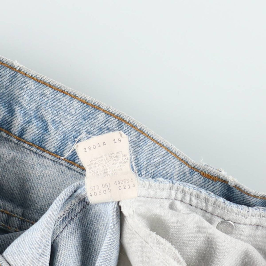 ~90'S Levi's 40505-0214 Orange Tab Tapered Denim Pants, Made in USA, Men's W34 (approx.), Vintage unclear blue type Vintage Second Hand
