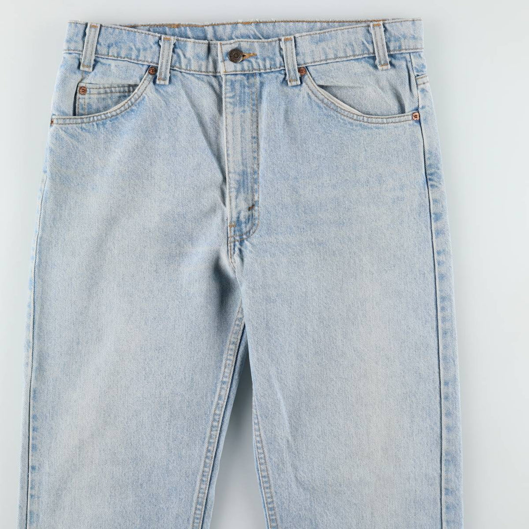 ~90'S Levi's 40505-0214 Orange Tab Tapered Denim Pants, Made in USA, Men's W34 (approx.), Vintage unclear blue type Vintage Second Hand