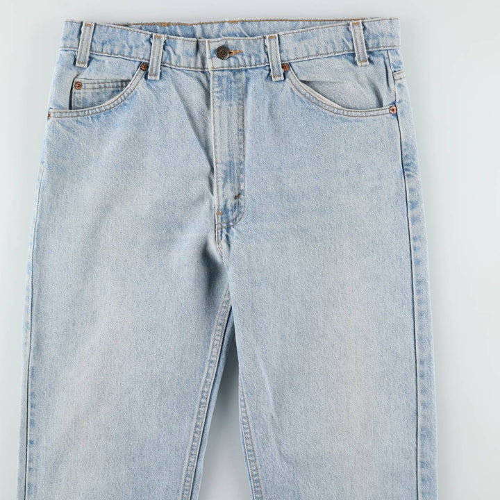 ~90'S Levi's 40505-0214 Orange Tab Tapered Denim Pants, Made in USA, Men's W34 (approx.), Vintage unclear blue type Vintage Second Hand