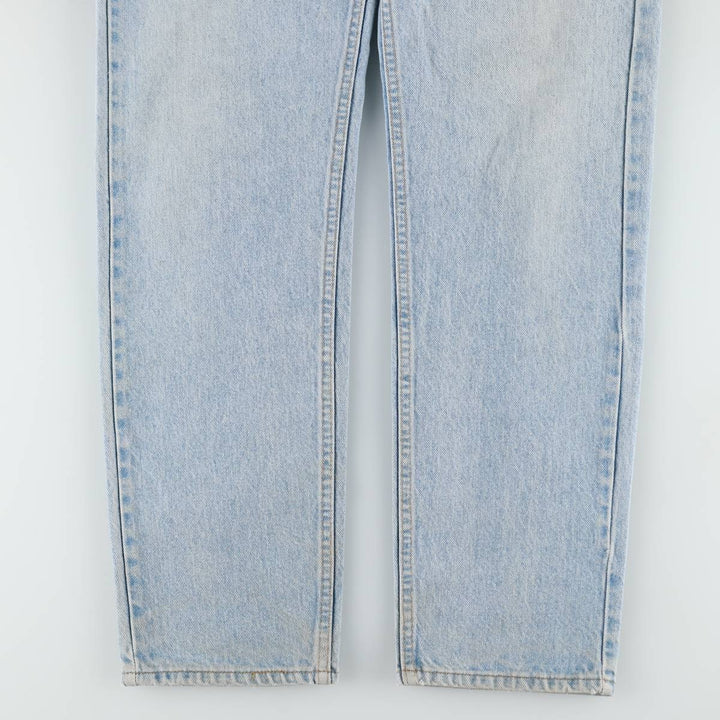 ~90'S Levi's 40505-0214 Orange Tab Tapered Denim Pants, Made in USA, Men's W34 (approx.), Vintage unclear blue type Vintage Second Hand