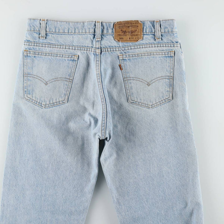 ~90'S Levi's 40505-0214 Orange Tab Tapered Denim Pants, Made in USA, Men's W34 (approx.), Vintage unclear blue type Vintage Second Hand