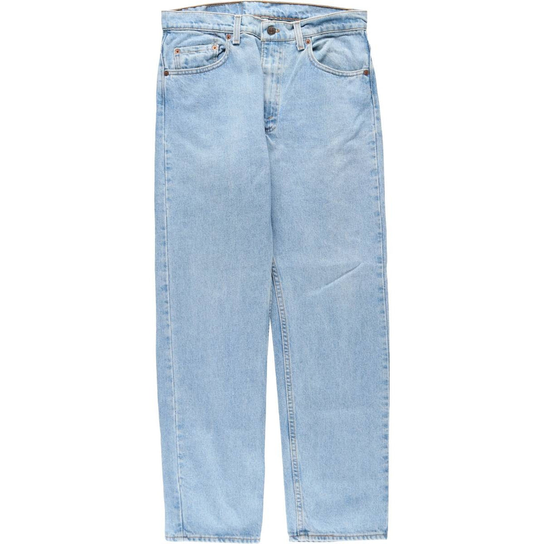 90'S Levi's 505 REGULAR FIT STRAIGHT LEG Tapered Denim Pants Made in USA Men's W33 Vintage cotton blue type Vintage Second Hand