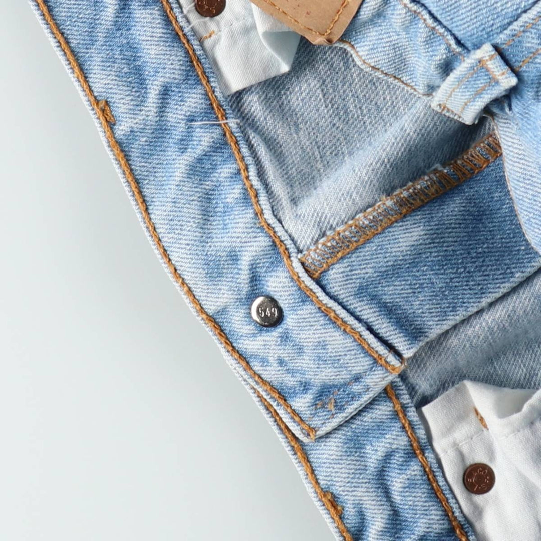 90'S Levi's 505 REGULAR FIT STRAIGHT LEG Tapered Denim Pants Made in USA Men's W33 Vintage cotton blue type Vintage Second Hand