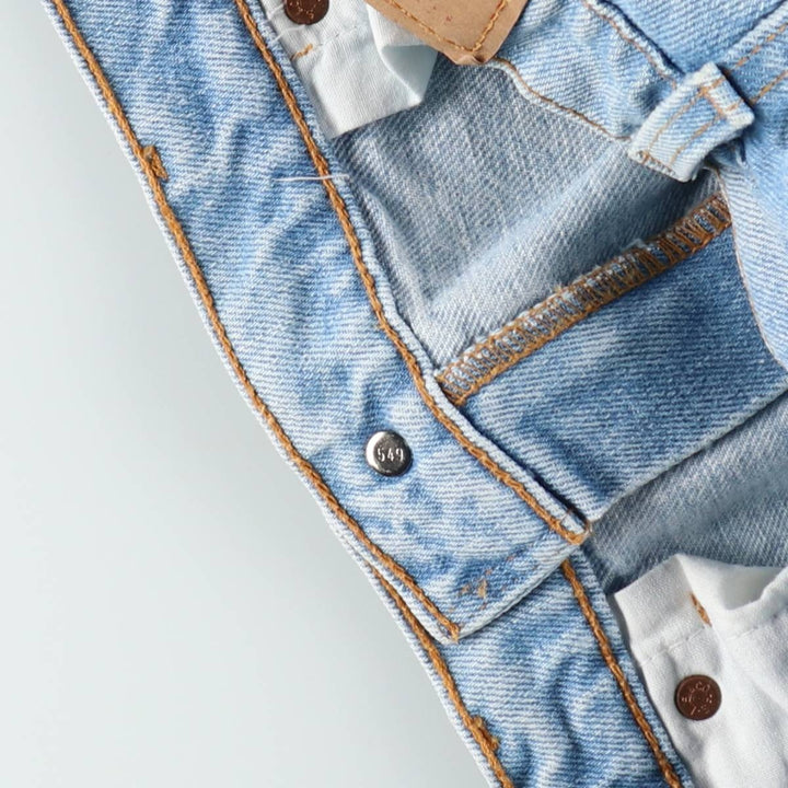 90'S Levi's 505 REGULAR FIT STRAIGHT LEG Tapered Denim Pants Made in USA Men's W33 Vintage cotton blue type Vintage Second Hand