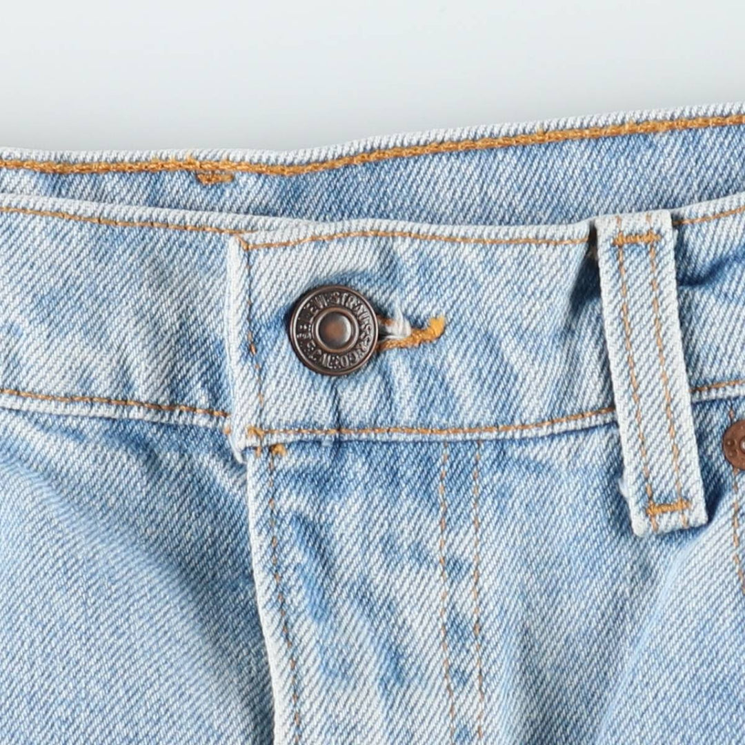 90'S Levi's 505 REGULAR FIT STRAIGHT LEG Tapered Denim Pants Made in USA Men's W33 Vintage cotton blue type Vintage Second Hand