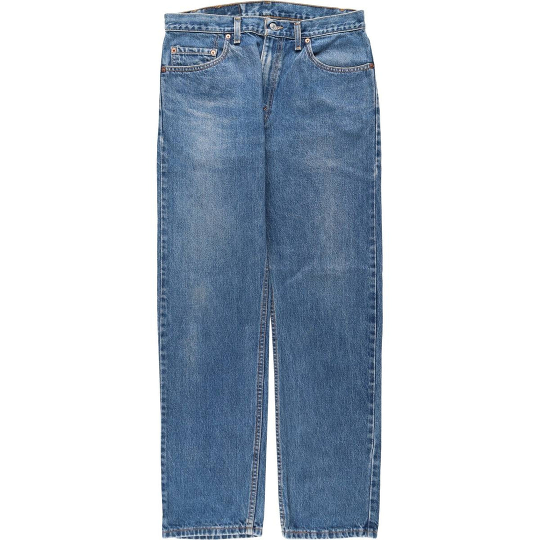 90'S Levi's 505 REGULAR FIT STRAIGHT LEG tapered denim pants made in USA men's w34 equivalent vintage cotton blue type Vintage Second Hand