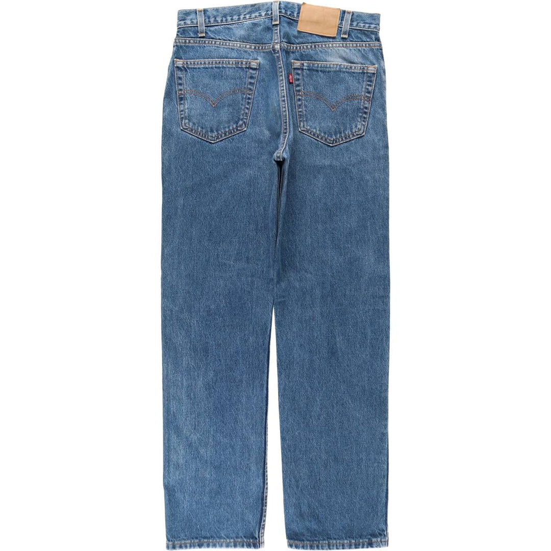 90'S Levi's 505 REGULAR FIT STRAIGHT LEG tapered denim pants made in USA men's w34 equivalent vintage cotton blue type Vintage Second Hand